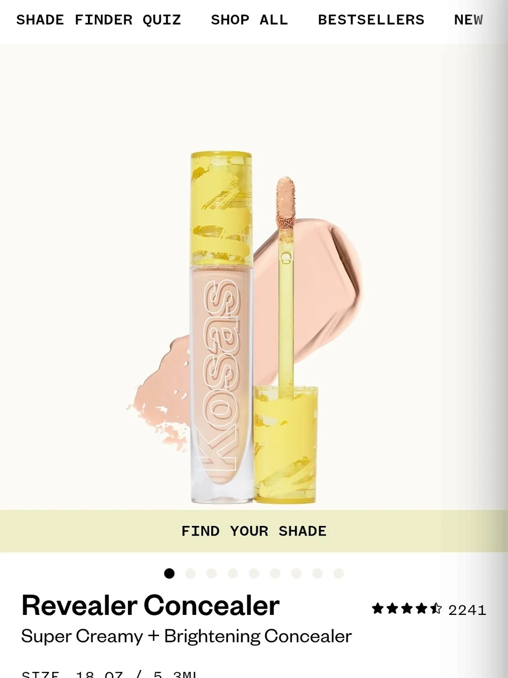 Kosas Revealer Extra Bright Concealer And Revealer Concealer